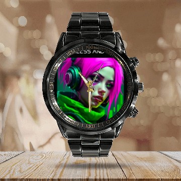 Discover Fearless And Free Calendar Steel Band Watch