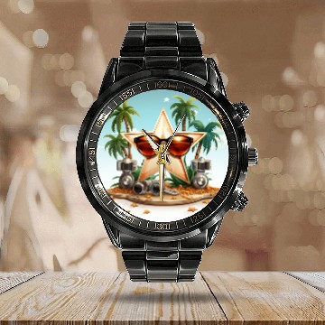 Discover A charming kawaii style Hollywood Walk Calendar Steel Band Watch