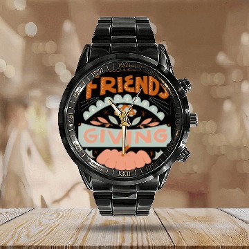 Discover FRIENDS GIVING Calendar Steel Band Watch