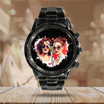 Discover Valentines Day Outfit For Her And Her in love Calendar Steel Band Watch