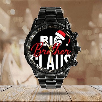 Discover Big brother Claus, Xmas Quotes, Christmas Gifts Calendar Steel Band Watch