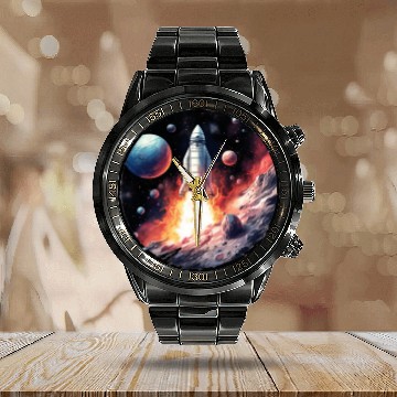 Discover Nasa Calendar Steel Band Watch