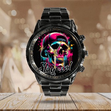 Discover Totenkopf Stay cool Calendar Steel Band Watch