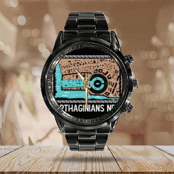 Discover Carthaginians nerd Calendar Steel Band Watch