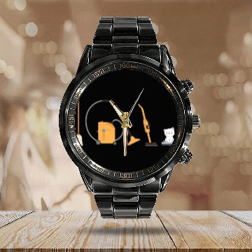 Discover Robot Vacuum Cleaner Evolution Robot Calendar Steel Band Watch