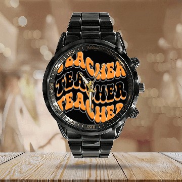 Discover Teacher Best Teacher Ever Teacher Back To School Calendar Steel Band Watch
