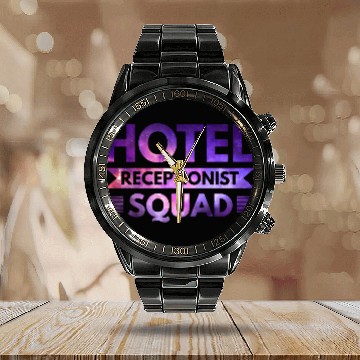 Discover Medical Veterinarian Hotel Receptionist Calendar Steel Band Watch
