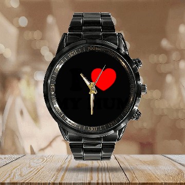Discover I love my mum Calendar Steel Band Watch