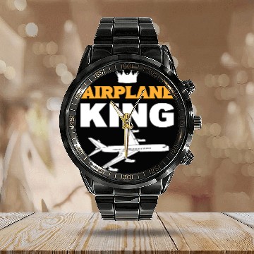 Discover Airplane King Soldiers Or Armed Forces Gift Calendar Steel Band Watch