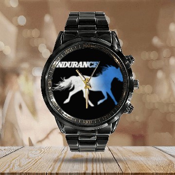 Discover Napoleon Dynamite Running Horses Endurance Calendar Steel Band Watch