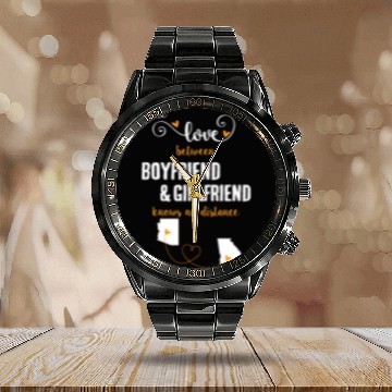 Discover Love Between BF And GF Arizonna To Georgia Gift Calendar Steel Band Watch