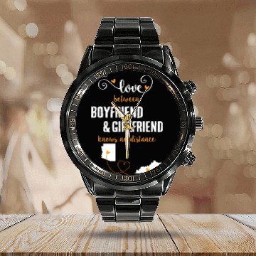Discover Love Between BF And GF Arizonna To Kentucky Gift Calendar Steel Band Watch