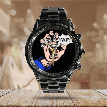 Discover Brazilian Jiu-Jitsu Bjj Tap Hand Calendar Steel Band Watch