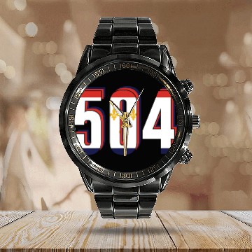 Discover 504 Area Code New Orleans Louisiana Map Number Calendar Steel Band Watch