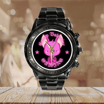 Discover My YouTube Logo Calendar Steel Band Watch