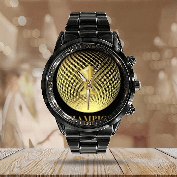 Discover Number one Champion Gold medal first place winner Calendar Steel Band Watch