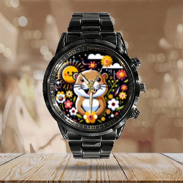 Discover Groundhog Day 2024 Enthusiast February 2nd Calendar Steel Band Watch