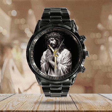 Discover Jesus Is King Calendar Steel Band Watch