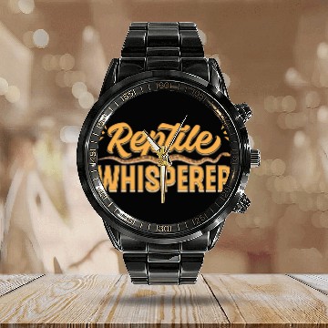 Discover Reptile Whisperer Calendar Steel Band Watch