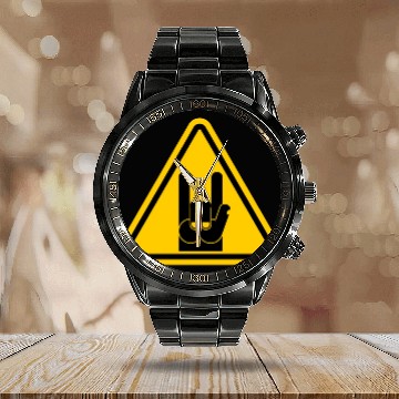 Discover Rock And Roll Calendar Steel Band Watch