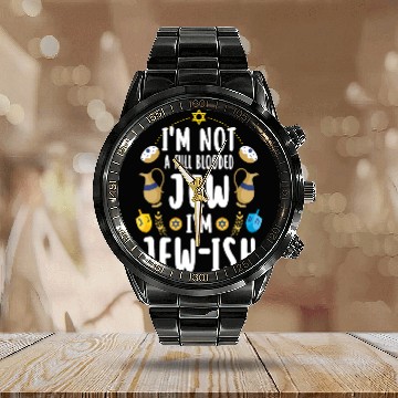 Discover Hanukkah Pun This Is How We Jew It Calendar Steel Band Watch