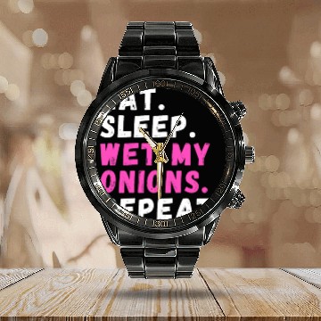 Discover Onion Lover Planting Edible Garden Chef Calendar Steel Band Watch