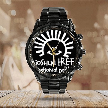 Discover Joshua Tree National Park Souvenirs Gifts Vacation Calendar Steel Band Watch