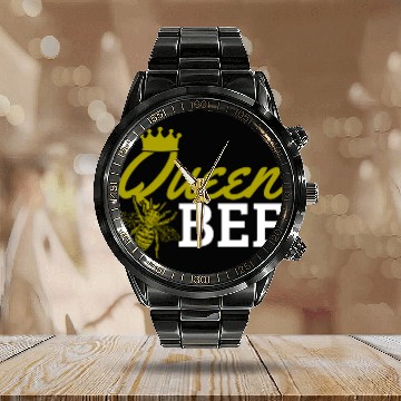 Discover Beekeeper Gift Queen Bee Vintage Calendar Steel Band Watch