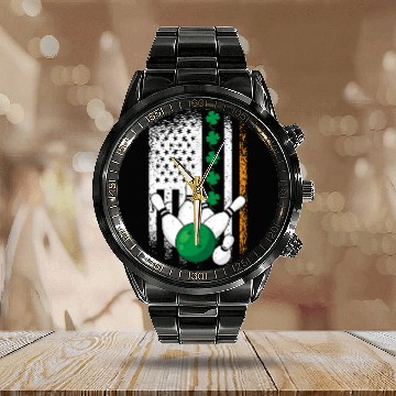 Discover Irish Road Bowling Calendar Steel Band Watch