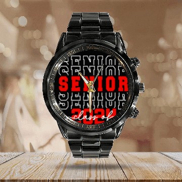 Discover Senior 24 Class Of 2024 Back To School Graduation Calendar Steel Band Watch