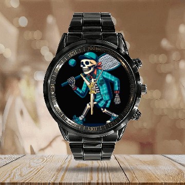 Discover Preppy skeleton Calendar Steel Band Watch
