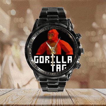 Discover Gorilla Tag Red Monkey Calendar Steel Band Watch