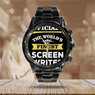 Discover The World's Finest Screen Writer Calendar Steel Band Watch