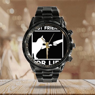 Discover Cute Kawaii Cat Calendar Steel Band Watch