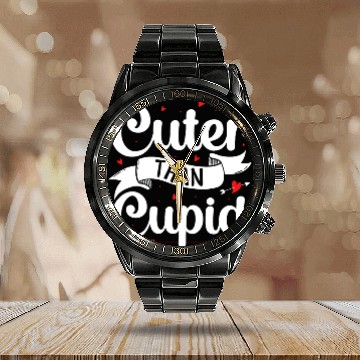 Discover Cuter Than Cupid Calendar Steel Band Watch