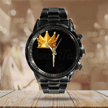 Discover sweet tea king Calendar Steel Band Watch
