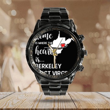 Discover Berkeley County West Virginia Is Where My Heart Is Calendar Steel Band Watch