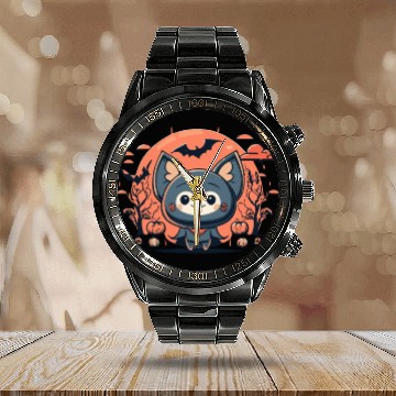 Discover KWAII BAT Calendar Steel Band Watch