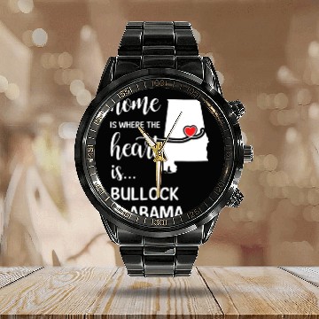 Discover Bullock County Albm Is Where My Heart Is Cool Calendar Steel Band Watch