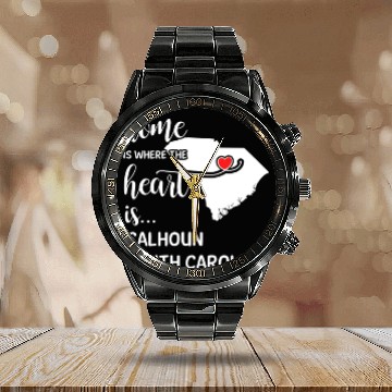Discover Calhoun County South Carolina Is Where My Heart Is Calendar Steel Band Watch