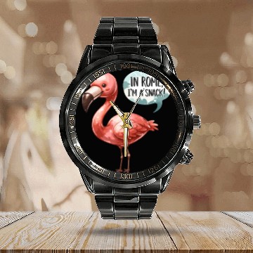 Discover Flamingo Roman History Roman Empire Cuisine Calendar Steel Band Watch