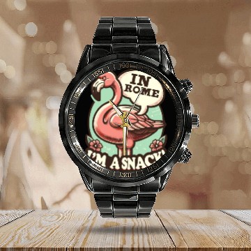 Discover Flamingo Roman History Roman Empire Cuisine Calendar Steel Band Watch