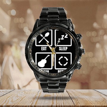 Discover Guitar Player Daily Schedule Calendar Steel Band Watch