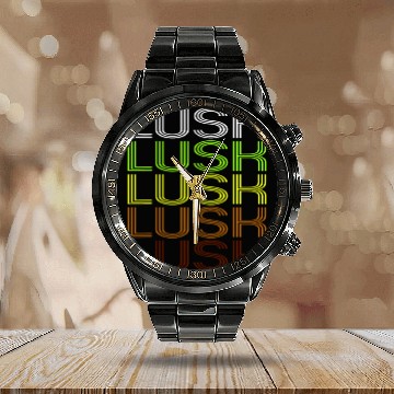 Discover Lusk, WY | Vintage Style Wyoming Calendar Steel Band Watch