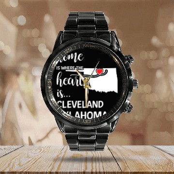Discover Cleveland County Oklahoma Is Where My Heart Is Calendar Steel Band Watch