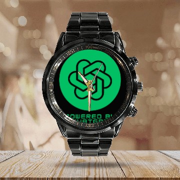 Discover Powered by ChatGPT Calendar Steel Band Watch