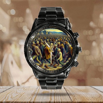 Discover Undead Zombie Horde 3 Calendar Steel Band Watch