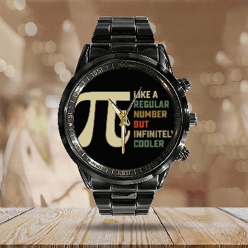 Discover Like a Regular Number But Infinitely Cooler Pi Day Calendar Steel Band Watch