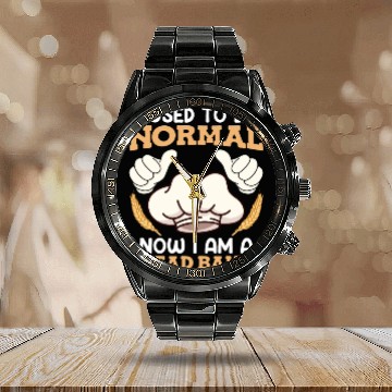 Discover Baker I used to be Normal Now Bread Baker Calendar Steel Band Watch