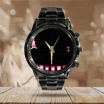 Discover With friends like you holidays become a reminder . Calendar Steel Band Watch